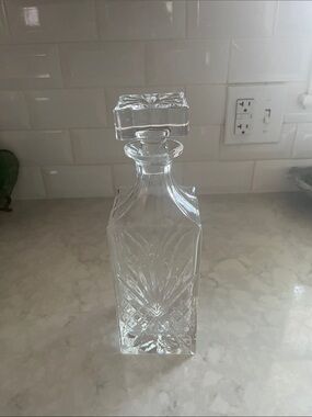 Vintage Dublin Crystal Whiskey Decanter 11” 750ml